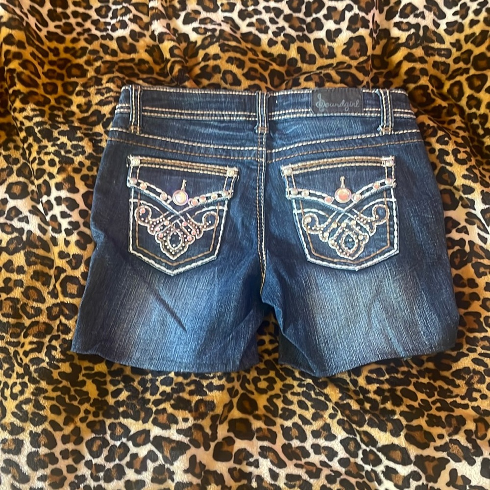 Y2K blinged out shorts